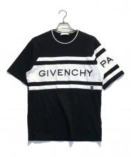 GIVENCHY (ジバンシィ) 4G コントラスト スリム Tシャツ ブラック サイズ:L