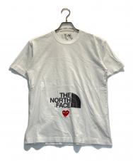 PLAY COMME des GARCONS (プレイコムデギャルソン) THE NORTH FACE (ザ ノース フェイス) コラボプリントTシャツ ホワイト サイズ:L
