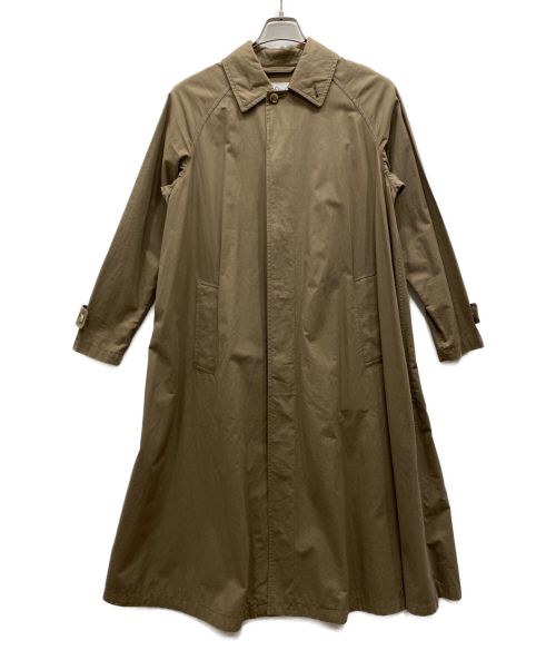 LE GLAZIK（ル グラジック）LE GLAZIK (ル グラジック) コットンツイルフレアステンカラーコート ベージュ サイズ:36の古着・服飾アイテム