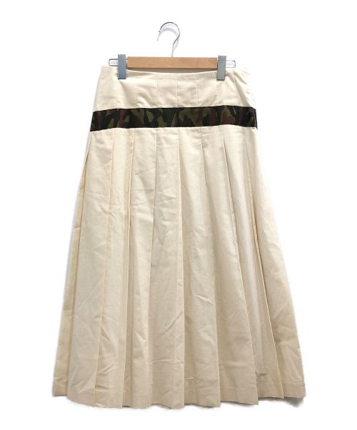COMME des GARCONS（コムデギャルソン）COMME des GARCONS (コムデギャルソン) プリーツスカート ベージュ サイズ:Mの古着・服飾アイテム