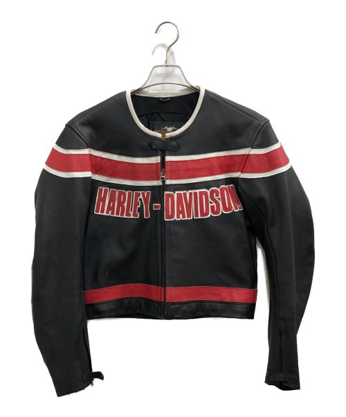 HARLEY-DAVIDSON（ハーレーダビッドソン）HARLEY-DAVIDSON (ハーレーダビッドソン) レーシングジャケット ブラック サイズ:Lの古着・服飾アイテム