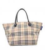 BURBERRY BLUE LABEL（）の古着「ナイロンノバチェックトートバッグ」｜ベージュ