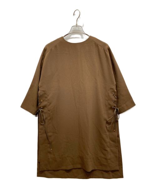 ADORE（アドーア）ADORE (アドーア) バックジップワンピース ブラウン サイズ:36の古着・服飾アイテム