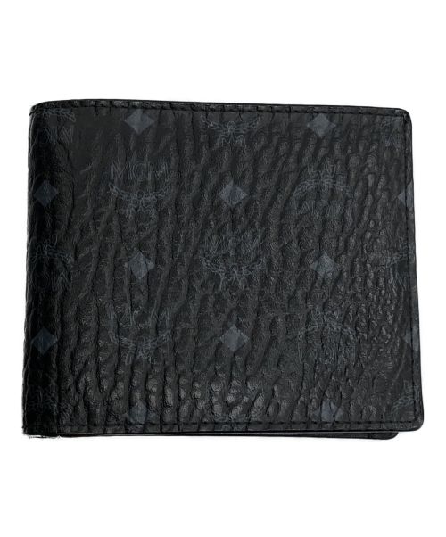 MCM（エムシーエム）MCM (エムシーエム) 2つ折り財布 ブラックの古着・服飾アイテム