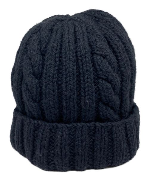 INVERALLAN（インバーアラン）INVERALLAN (インバーアラン) ケーブル編みニット帽 ネイビーの古着・服飾アイテム