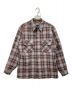 PENDLETON（ペンドルトン）の古着「70'sウールチェックオープンカラーシャツ」｜グレー