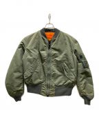ALPHAアルファ）の古着「90'sMA-1ジャケット」｜セージグリーン