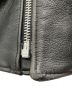 中古・古着 Schott (ショット) バイカージャケット ライダースジャケット ブラック サイズ:34：20000円