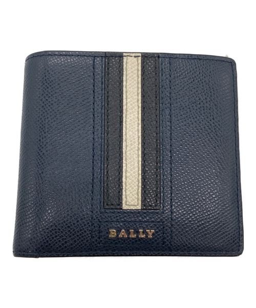 BALLY（バリー）BALLY (バリー) 2つ折り財布 ネイビーの古着・服飾アイテム