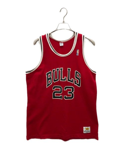 NBA（エヌビーエー）NBA (エヌビーエー) ヴィンテージBULLSスローバックジャージ レッド サイズ:XLの古着・服飾アイテム
