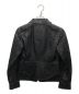 CHANEL (シャネル) 型押しフェイクレザージャケット ブラック サイズ:４０：49800円