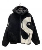 SUPREME×THE NORTH FACEシュプリーム×ザ ノース フェイス）の古着「Logo Hoodie Fleece Jacket」｜ブラック