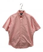 RALPH LAURENラルフローレン）の古着「ボタンダウン半袖シャツ」｜ピンク