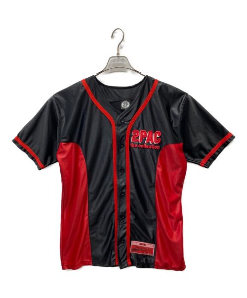 ビンテージ（ビンテージ）ビンテージ (ビンテージ) ベースボールシャツ レッド×ブラック サイズ:Sの古着・服飾アイテム