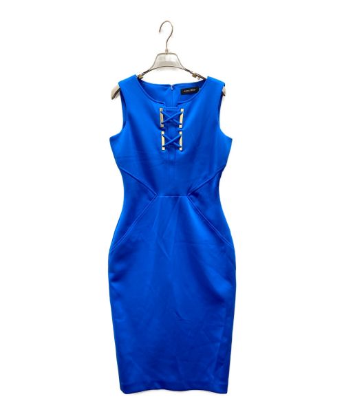 IVANKA TRUMP（イヴァンカ・トランプ）IVANKA TRUMP (イヴァンカ・トランプ) ノースリーブワンピース ブルー サイズ:4の古着・服飾アイテム