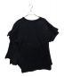 B Yohji Yamamoto (ビーヨウジヤマモト) 2シルケット 天竺3重半袖Tシャツ ブラック サイズ:SIZE 2：9800円