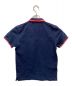 MONCLER (モンクレール) ラインカラーポロシャツ ネイビー サイズ:S：7800円