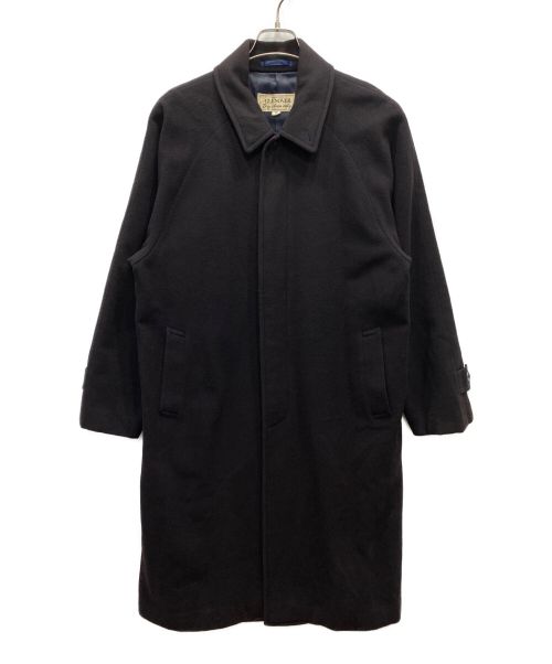 GLENOVER（グレンオーバー）GLENOVER (グレンオーバー) カシミヤ混ステンカラーコート ブラック サイズ:Lの古着・服飾アイテム