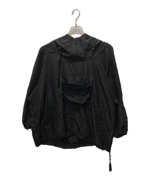 UNUSED（アンユーズド）UNUSED (アンユーズド) シルクアノラックパーカー ブラックの古着・服飾アイテム