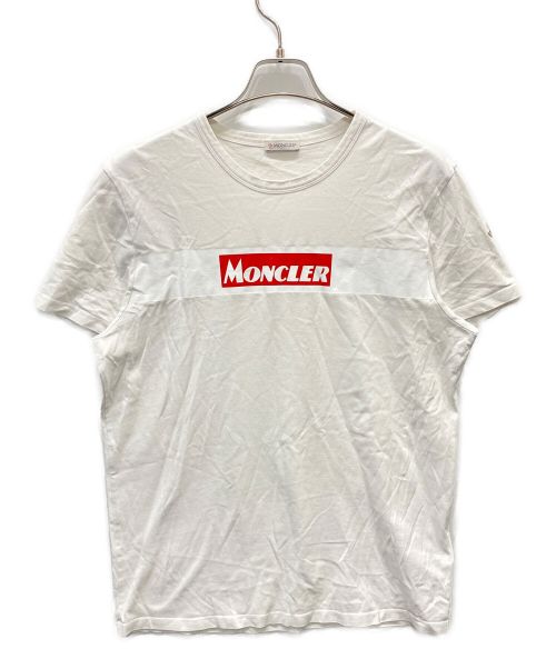 MONCLER（モンクレール）MONCLER (モンクレール) ボックスロゴTシャツ ホワイト サイズ:XLの古着・服飾アイテム