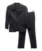 BURBERRY BLACK LABELバーバリーブラックレーベル）の古着「ピークドラペルストライプスーツ」｜グレー
