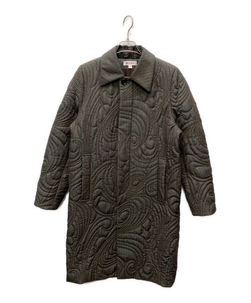 masu（エムエーエスユー）MASU (エムエーエスユー) MORPHO QUILTING COAT グレー サイズ:46の古着・服飾アイテム