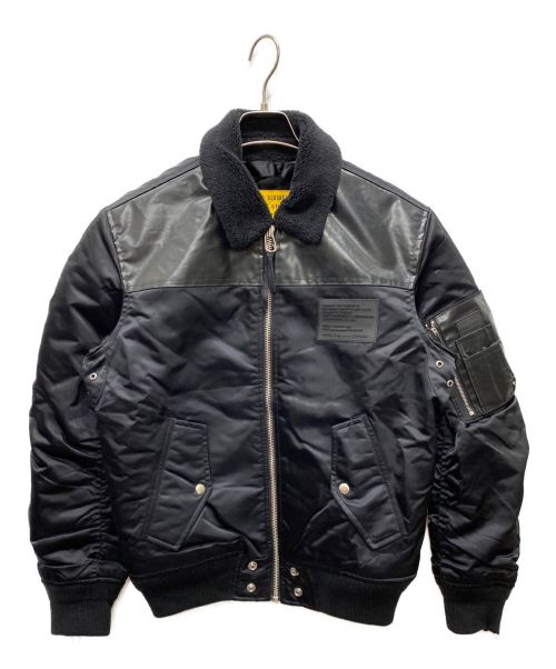 DIESEL（ディーゼル）DIESEL (ディーゼル) フライトジャケット ブラック サイズ:Sの古着・服飾アイテム
