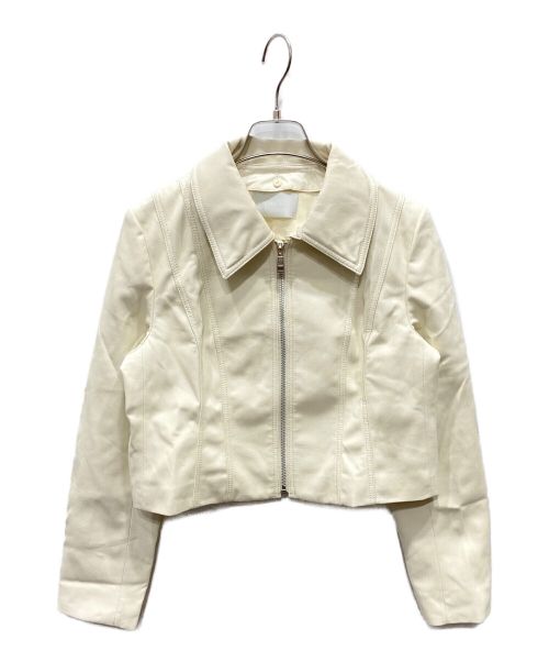 CELFORD（セルフォード）CELFORD (セルフォード) レザーブルゾン ホワイト サイズ:38の古着・服飾アイテム