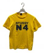 stussyステューシー）の古着「N4プリントTシャツ」｜イエロー