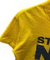 中古・古着 stussy (ステューシー) N4プリントTシャツ イエロー サイズ:M：5000円