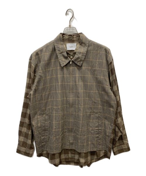nuterm（ニュータム）nuterm (ニュータム) レイヤードジャケット ブラウン サイズ:Mの古着・服飾アイテム