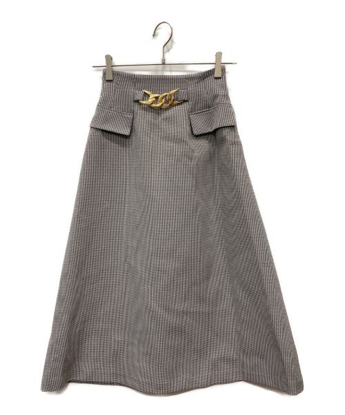CELFORD（セルフォード）CELFORD (セルフォード) ミドルフレアースカート グレー サイズ:36の古着・服飾アイテム