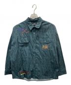 genzaiゲンザイ）の古着「acid rain shirt」｜グリーン