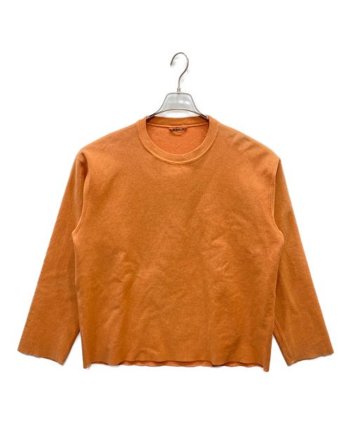 AURALEE（オーラリー）AURALEE (オーラリー) SUPER MILLED SWEAT CUT-OFF P/O オレンジ サイズ:3の古着・服飾アイテム