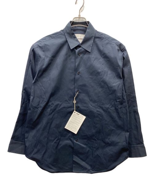 JIL SANDER（ジルサンダー）JIL SANDER (ジルサンダー) オーバーサイズシャツ ネイビー サイズ:SIZE 40/15 3/4の古着・服飾アイテム