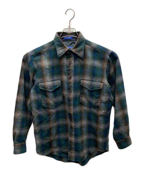 PENDLETON（ペンドルトン）PENDLETON (ペンドルトン) 90'sオンブレチェックシャツ グリーン サイズ:Mの古着・服飾アイテム