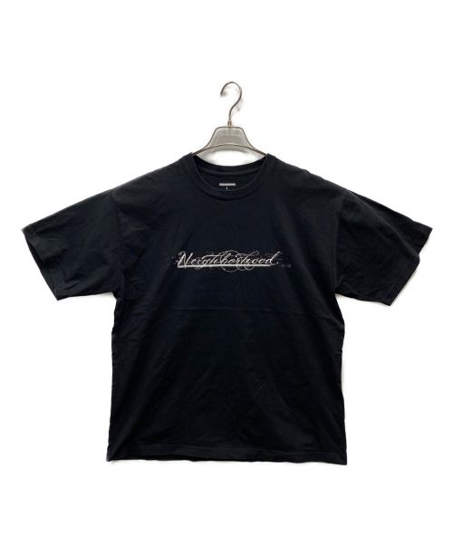 NEIGHBORHOOD（ネイバーフッド）NEIGHBORHOOD (ネイバーフッド) ロゴプリントTシャツ ブラック サイズ:Lの古着・服飾アイテム