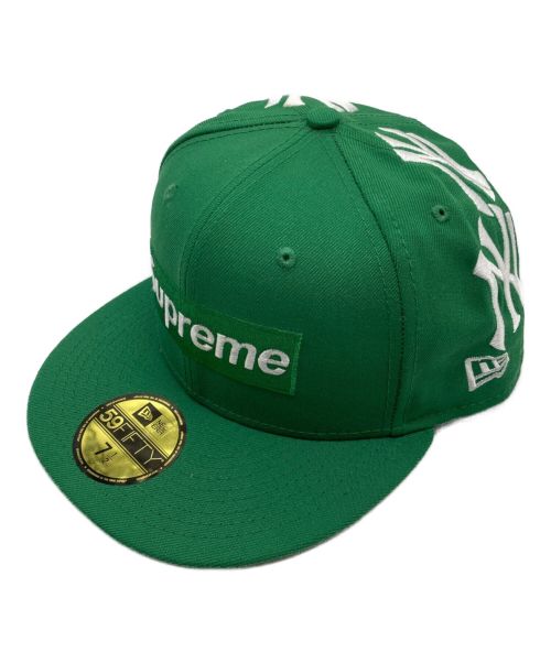 SUPREME（シュプリーム）Supreme (シュプリーム) New Era (ニューエラ) Yankees Box Logo Cap グリーン サイズ:7 1/2の古着・服飾アイテム