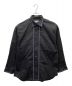 MAISON SPECIAL（メゾンスペシャル）の古着「エッジ刺繍プライムオーバーシャツ」｜ブラック