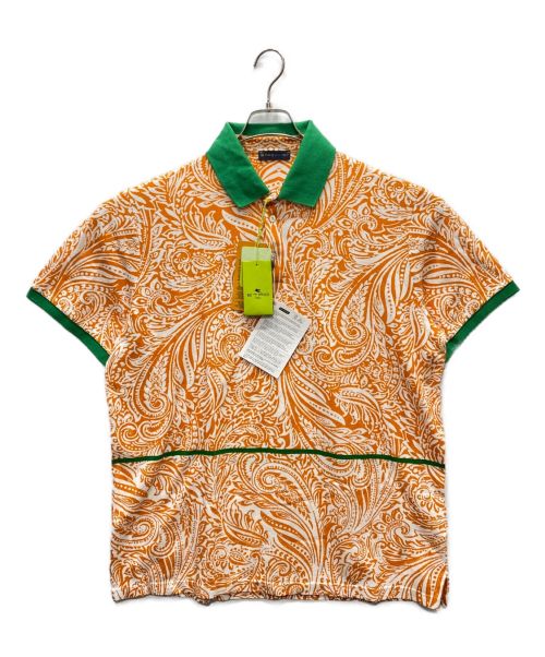 ETRO（エトロ）ETRO (エトロ) ペイズリー柄ポロシャツ オレンジ サイズ:3XLの古着・服飾アイテム