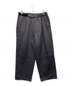 Graphpaperグラフペーパー）の古着「Scale Off Wool Wide chef Pants」｜グレー