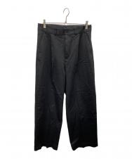 BEAMS Lights (ビームスライト) ディーププリーツ ワイドパンツ ブラック サイズ:L