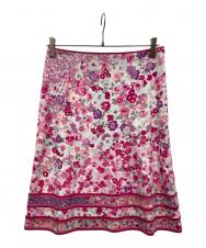 LEONARD (レオナール) 花柄スカート ピンク サイズ:36