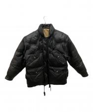 HARLEY-DAVIDSON (ハーレーダビッドソン) レザーダウンジャケット ブラック サイズ:M