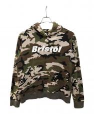 F.C.R.B. (エフシーレアルブリストル) CAMOSTAR HOOD PULLOVER オリーブ サイズ:M