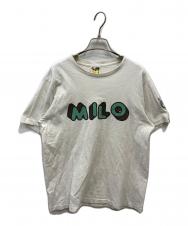 BAPE BY A BATHING APE (ベイプバイアベイシングエイプ) プリントTシャツ ホワイト サイズ:M