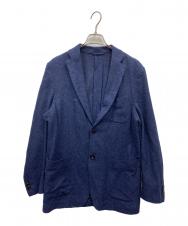 TOMORROW LAND PILGRIM (トゥモローランド ピルグリム) リングツイード シングルブレステッド2Bジャケット ネイビー サイズ:48