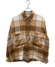 Carhartt WIP (カーハート ワーク イン プログレス) Invincible (インヴィンシブル) L/S WORK SHIRT MAX ベージュ サイズ:L