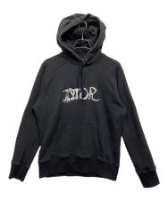 DIOR HOMME (ディオール オム) PETER DOIG プルオーバーパーカー ブラック サイズ:XL