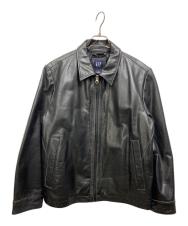 GAP (ギャップ) オールドレザージャケット ブラック サイズ:M